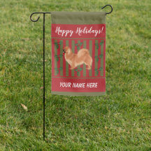 Vlag Tibetaans Spaniel Holiday Garden