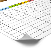 vlag/tijdschema voor Canada/gerunged Poster (Hoek)