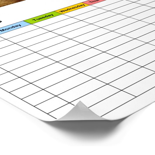 vlag/tijdschema voor Canada/gerunged Poster (Hoek)