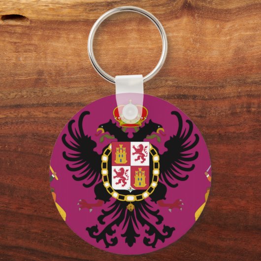 Vlag Toledo (Spanje) Sleutelhanger (Voorkant)