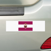 Vlag Trentino (Italië) Bumpersticker (Op auto)