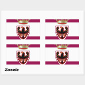 Vlag Trentino (Italië) Rechthoekige Sticker (Vel)