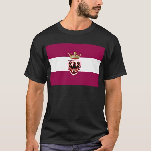 Vlag Trentino (Italië) T-shirt (Voorkant)