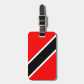 Vlag Trinidad en Tobago Bagagelabel (Voorkant verticaal)