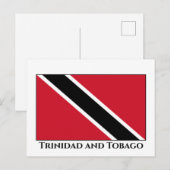 Vlag Trinidad en Tobago Briefkaart (Voorkant / Achterkant)