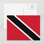 Vlag Trinidad en Tobago Briefkaart (Voorkant / Achterkant)