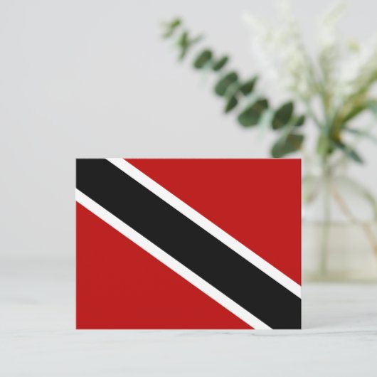 Vlag Trinidad en Tobago Briefkaart (Staand voorkant)