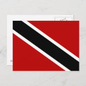 Vlag Trinidad en Tobago Briefkaart (Voorkant / Achterkant)