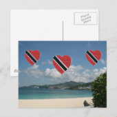 Vlag Trinidad en Tobago Briefkaart (Voorkant / Achterkant)