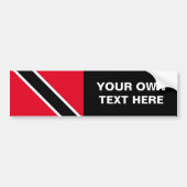 Vlag Trinidad en Tobago Bumpersticker (Voorkant)