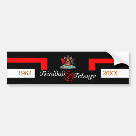 Vlag Trinidad en Tobago Bumpersticker