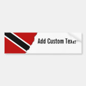 Vlag Trinidad en Tobago Bumpersticker (Voorkant)