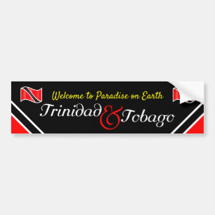 Vlag Trinidad en Tobago Bumpersticker