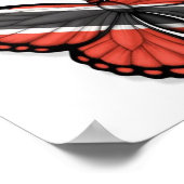 Vlag Trinidad en Tobago Butterfly Poster (Hoek)