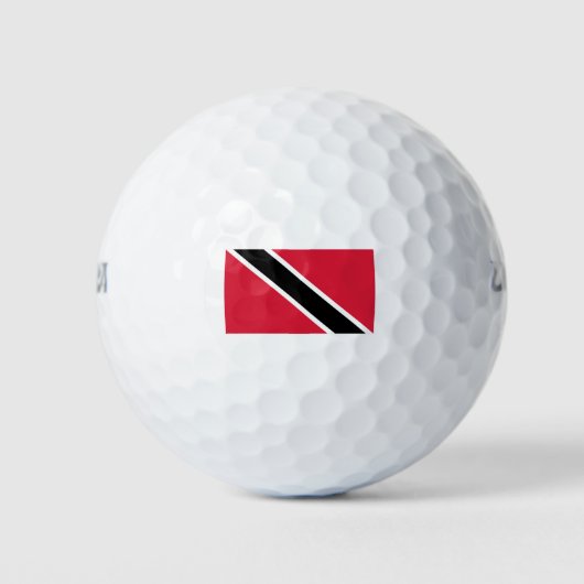 Vlag Trinidad en Tobago Golfballen (Voorkant)