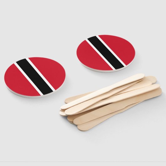 Vlag Trinidad en Tobago Handwaaier (Niet-gemonteerd)