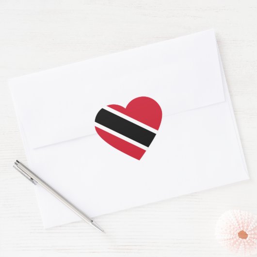 vlag trinidad en tobago hart sticker (Envelop)