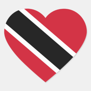 vlag trinidad en tobago hart sticker