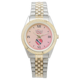 Vlag Trinidad en Tobago Heart Horloge