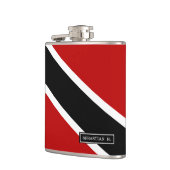 Vlag Trinidad en Tobago Heupfles (Links)