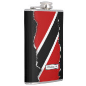 Vlag Trinidad en Tobago Heupfles (Rechts)