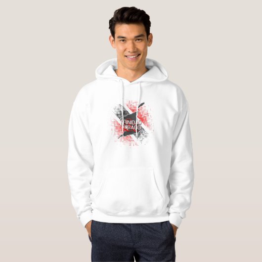 Vlag Trinidad en Tobago Hoodie (Voorkant volledig)