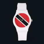 Vlag Trinidad en Tobago Horloge<br><div class="desc">Vlag van Trinidad en Tobago</div>