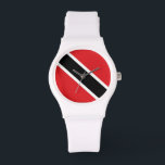 Vlag Trinidad en Tobago Horloge<br><div class="desc">Vlag van Trinidad en Tobago</div>
