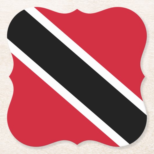 Vlag Trinidad en Tobago Kartonnen Onderzetters (Voorkant)
