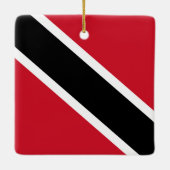 Vlag Trinidad en Tobago Keramisch Ornament (Achterkant)