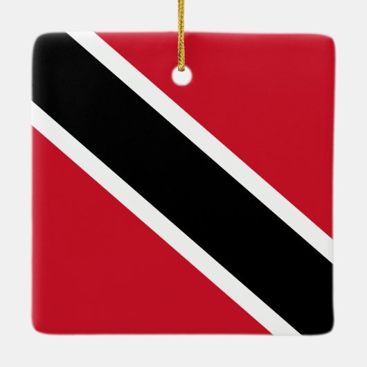 Vlag Trinidad en Tobago Keramisch Ornament (Achterkant)