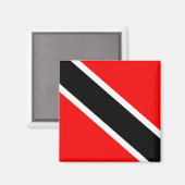 Vlag Trinidad en Tobago Magneet (Voorkant / Achterkant)