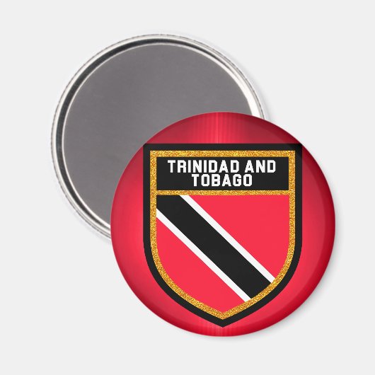 Vlag Trinidad en Tobago Magneet (Voorkant / Achterkant)