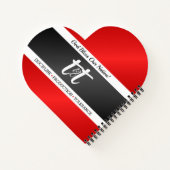 Vlag Trinidad en Tobago Notitieboek (Achterkant)