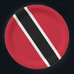 Vlag Trinidad en Tobago Papieren Bordje<br><div class="desc">Zoek "wowsmiley" voor meer producten zoals deze.</div>