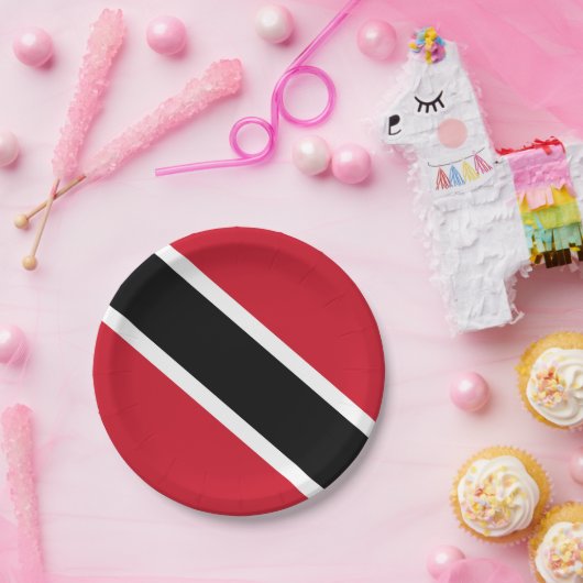 Vlag Trinidad en Tobago Papieren Bordje (Feest)