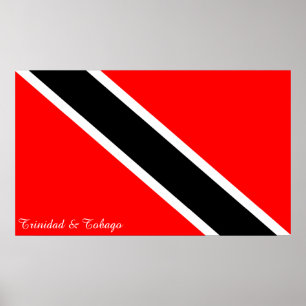 Vlag Trinidad en Tobago Poster