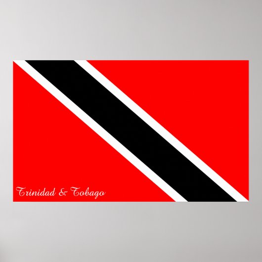 Vlag Trinidad en Tobago Poster (Voorkant)