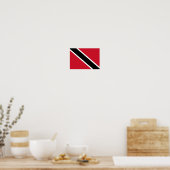 Vlag Trinidad en Tobago Poster (Keuken)