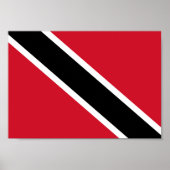Vlag Trinidad en Tobago Poster (Voorkant)