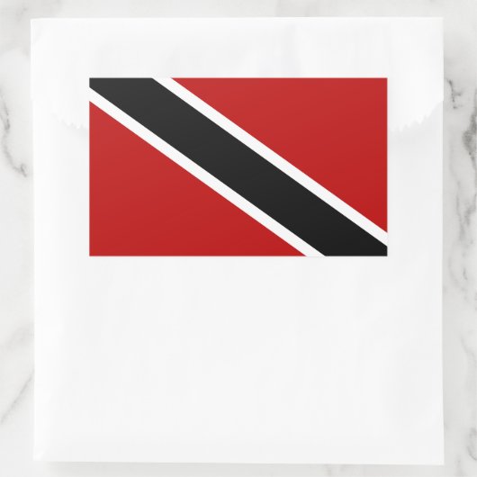 Vlag Trinidad en Tobago Rechthoekige Sticker (Tas)