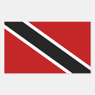 Vlag Trinidad en Tobago Rechthoekige Sticker