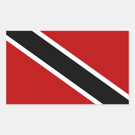 Vlag Trinidad en Tobago Rechthoekige Sticker (Voorkant)