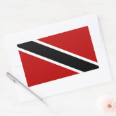 Vlag Trinidad en Tobago Rechthoekige Sticker (Envelop)