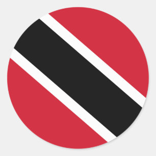 Vlag Trinidad en Tobago Ronde Sticker