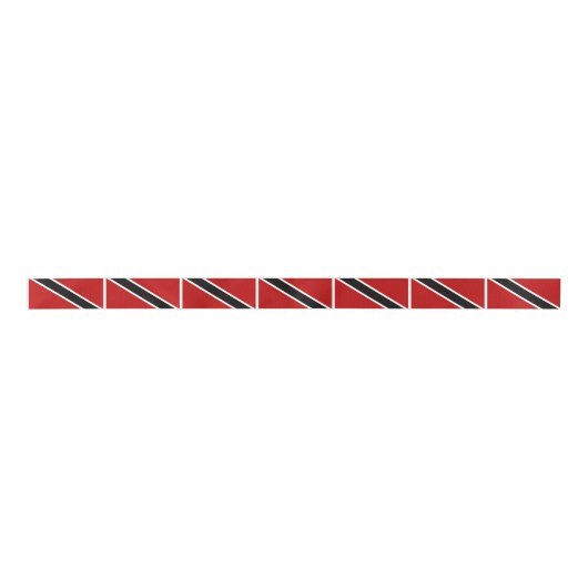 Vlag Trinidad en Tobago Satijnen Lint (Voorkant)