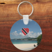 Vlag Trinidad en Tobago Sleutelhanger (Voorkant)