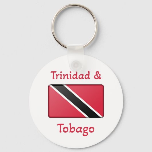 Vlag Trinidad en Tobago Sleutelhanger (Voorkant)