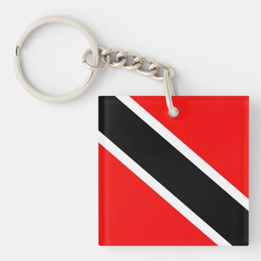 Vlag Trinidad en Tobago Sleutelhanger (Voorkant)