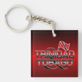 Vlag Trinidad en Tobago Sleutelhanger